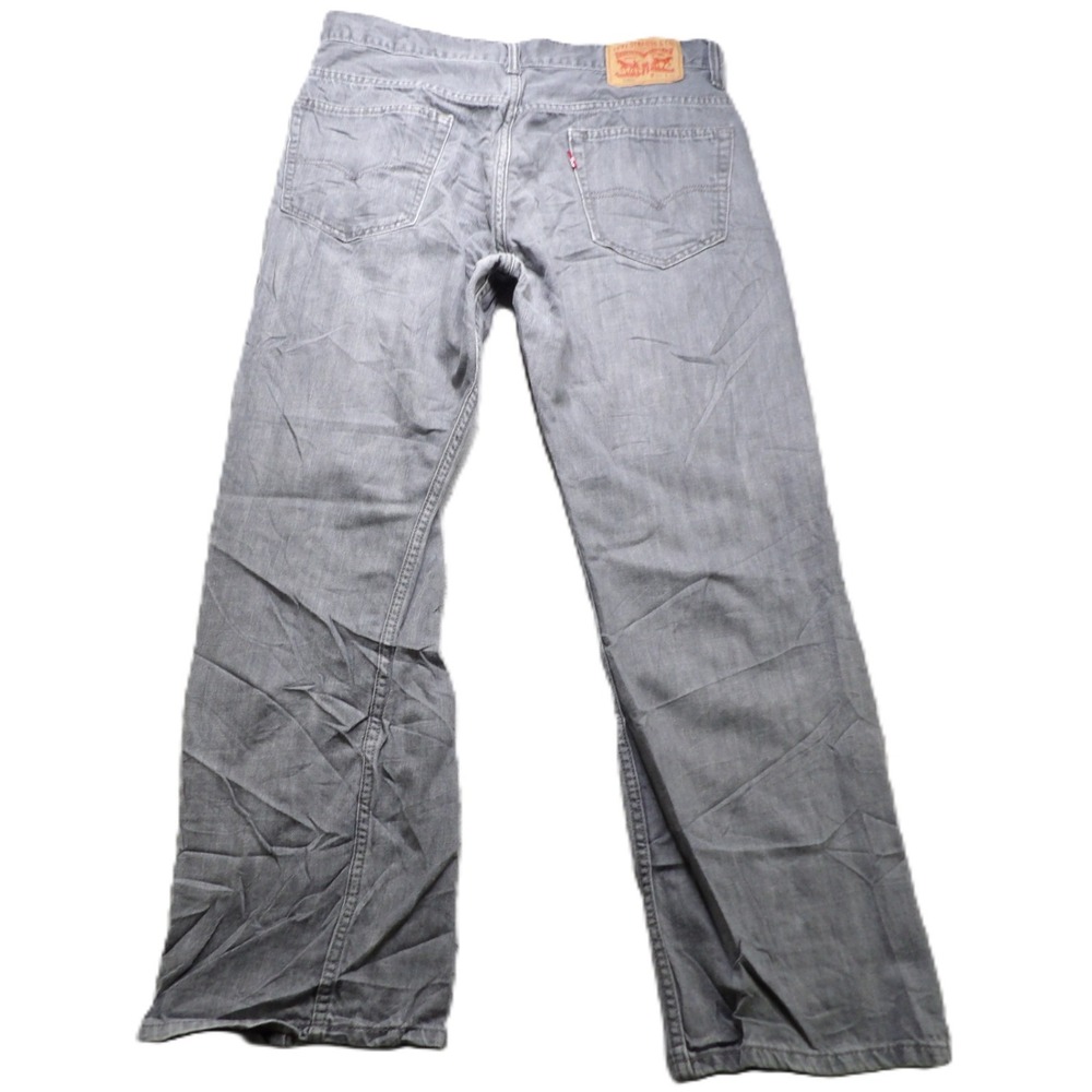 Levis 569 Loose Straight Jeans Men W33 L32 Gray Denim Relaxed Baggy Skater Y2K